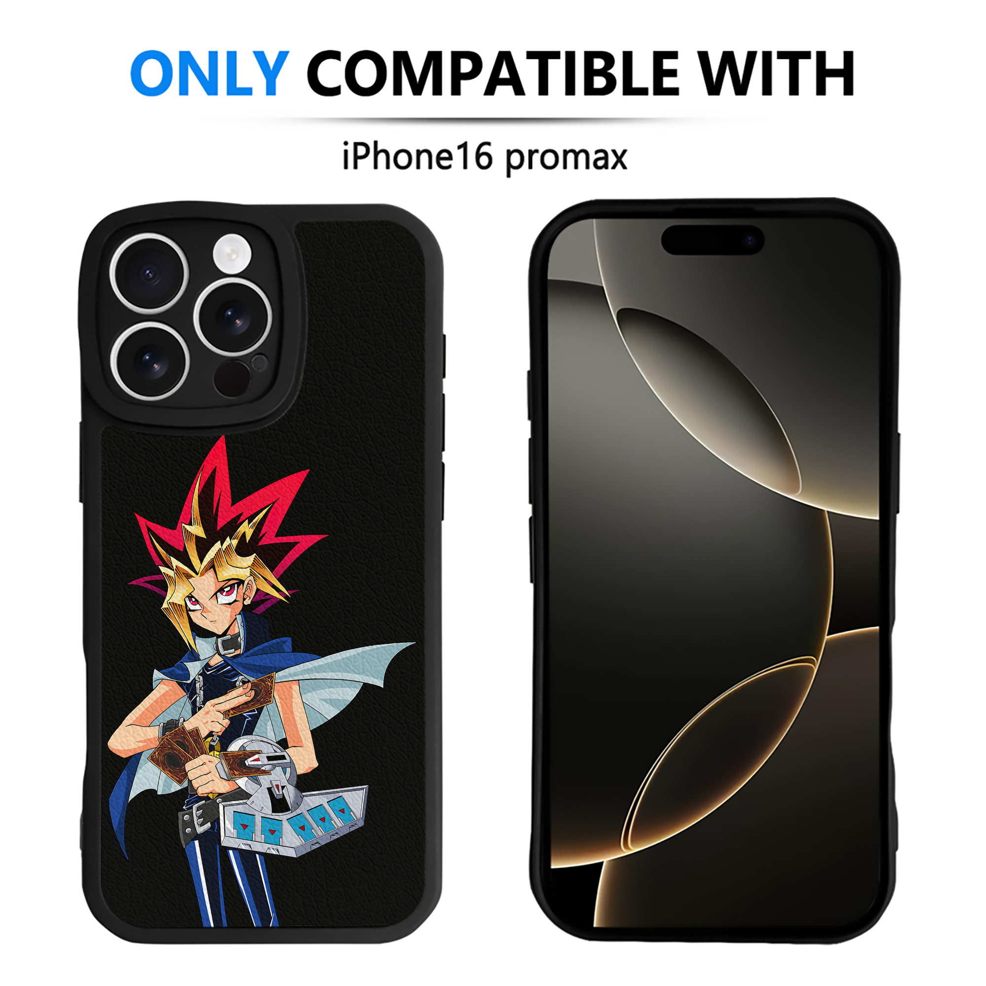 遊☆戯☆王 Yu-Gi-Oh! 【iPhone 16シリーズ対応】シリコンスマホケース（レザー調） 材質：シリコン